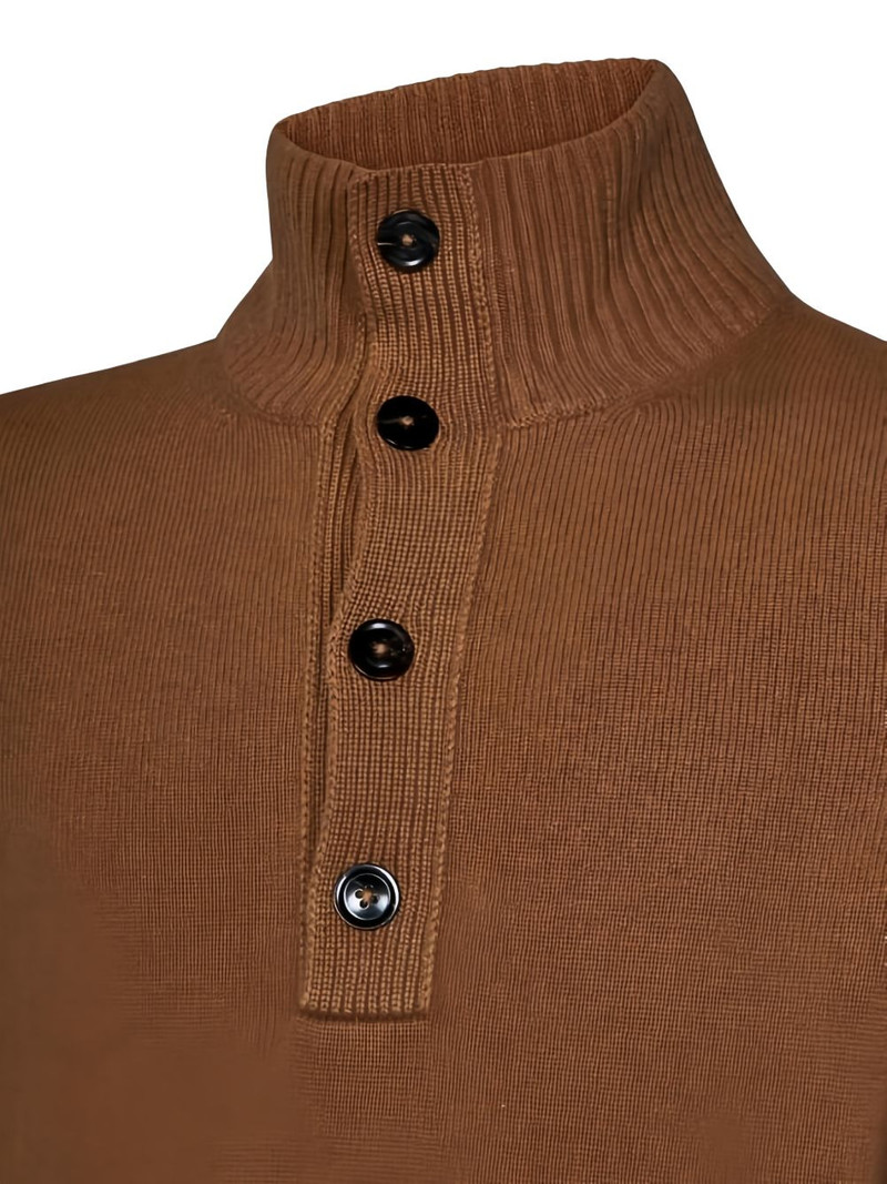 button-fastening sweater 3