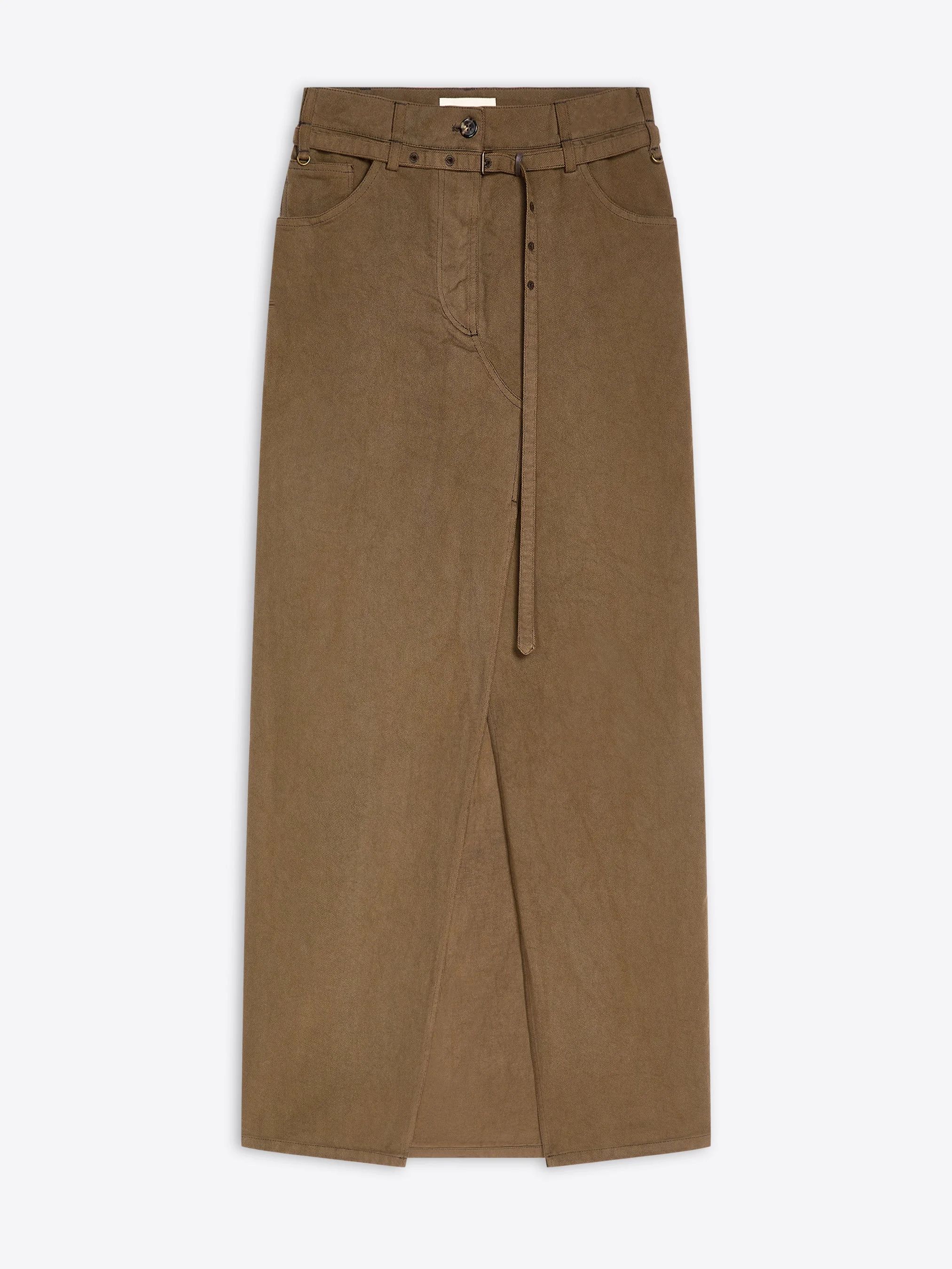 LONG OVERDYED SKIRT - 1