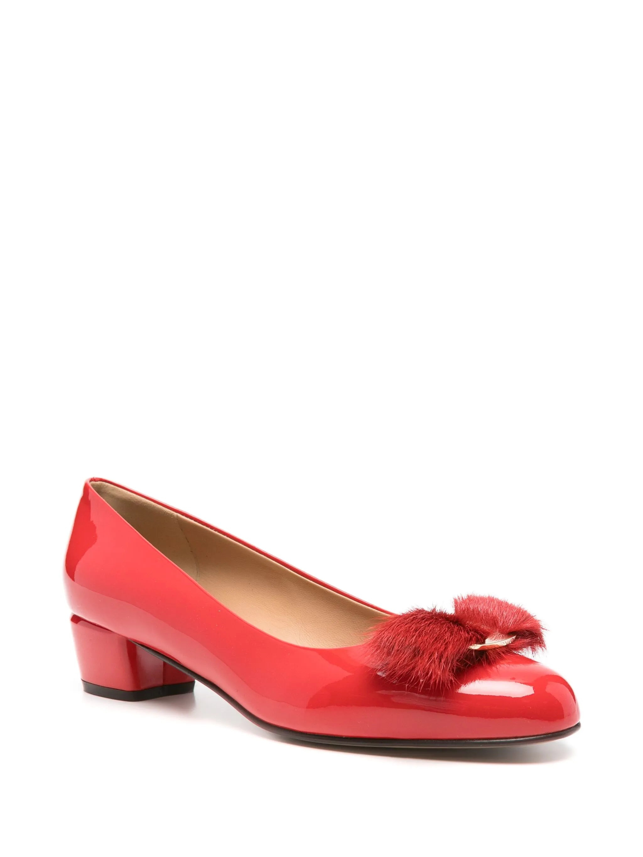 Ferragamo 30mm Vara Leather Flat Pumps - 4