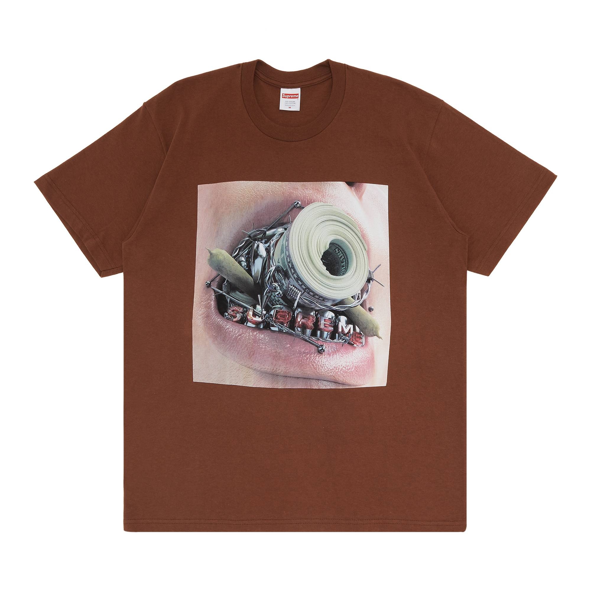 Supreme Braces Tee 'Brown' - 1