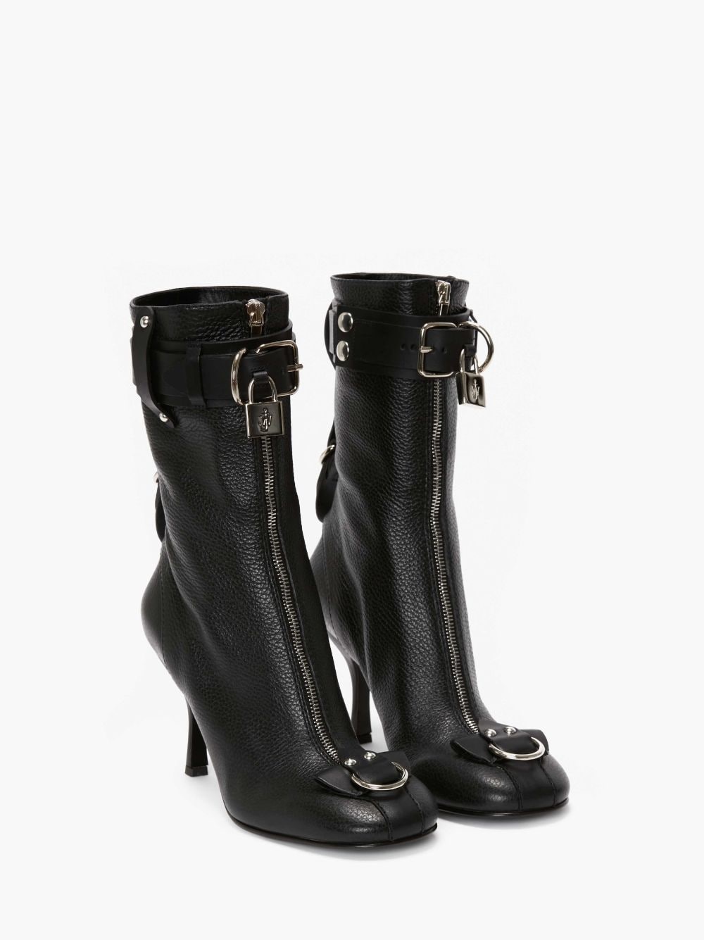 PADLOCK ANKLE HEEL BOOTS - 2