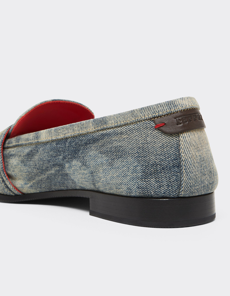Acid-washed denim loafer 5