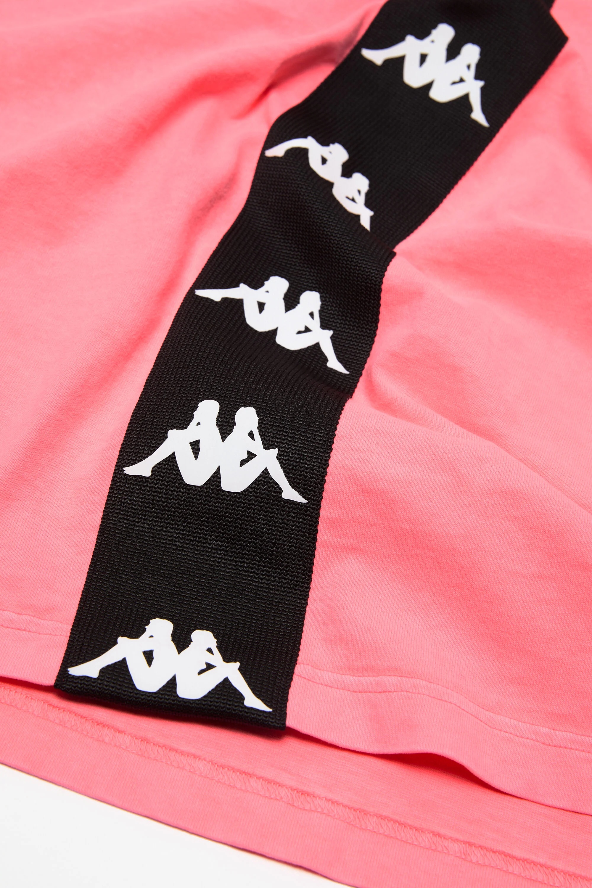 Short sleeve logo t-shirt - Acne Studios x Kappa - Neon Pink - 4