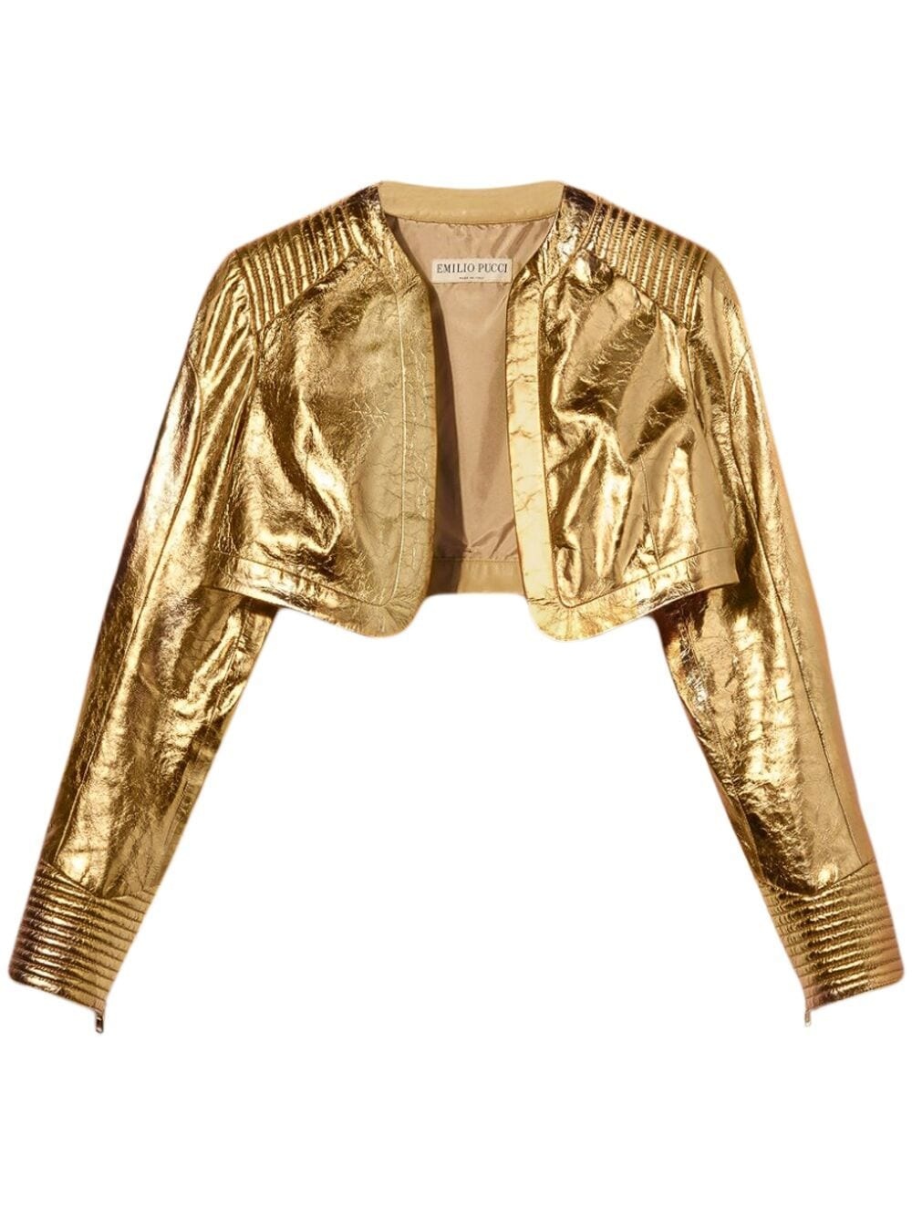 metallic bolero jacket - 1