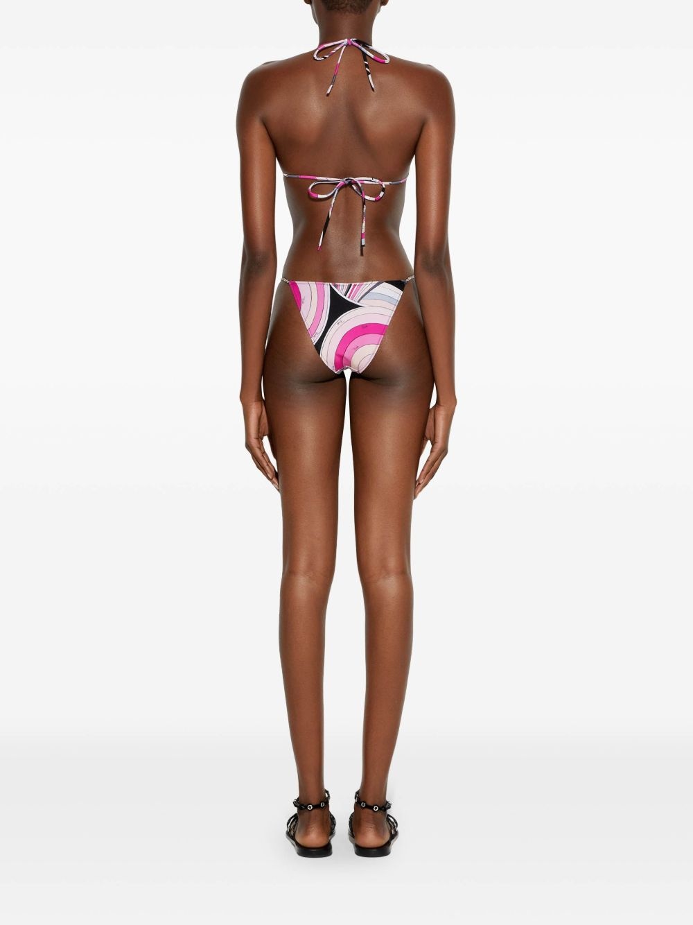 Iride-print bikini brief - 4