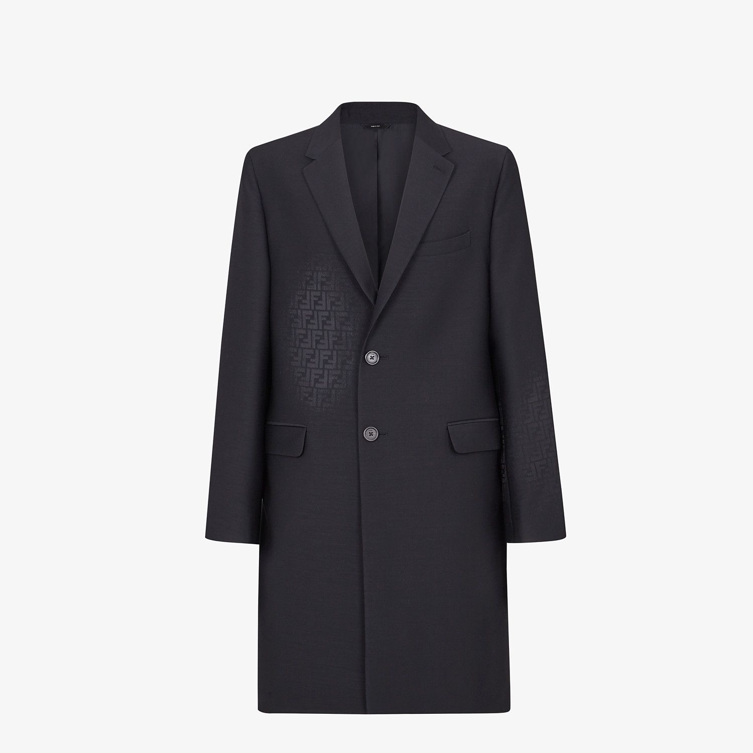 Black wool coat - 1