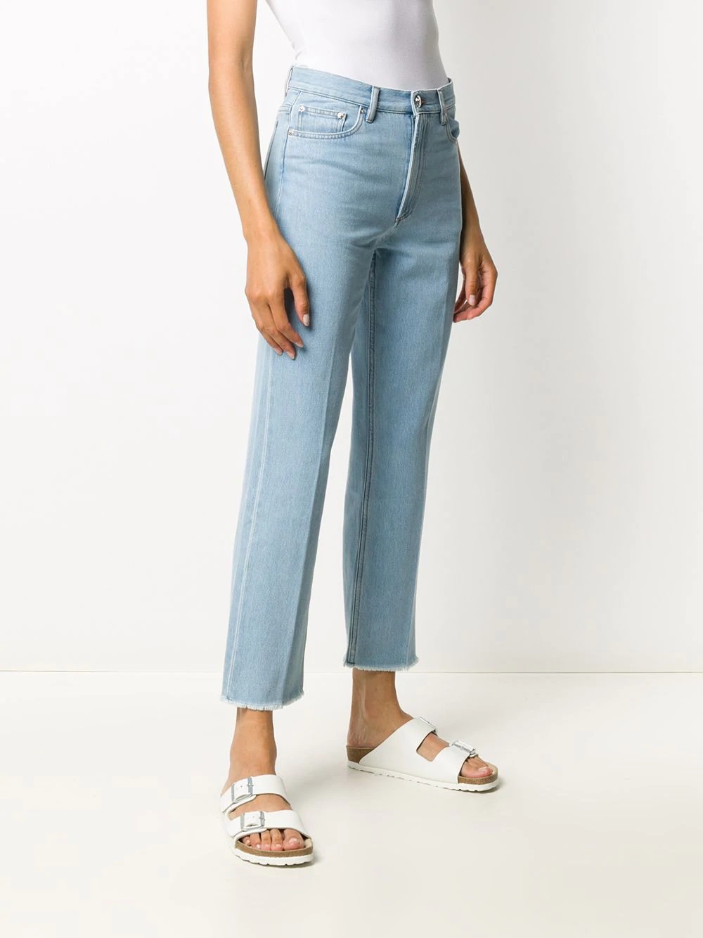 high rise cropped jeans - 3