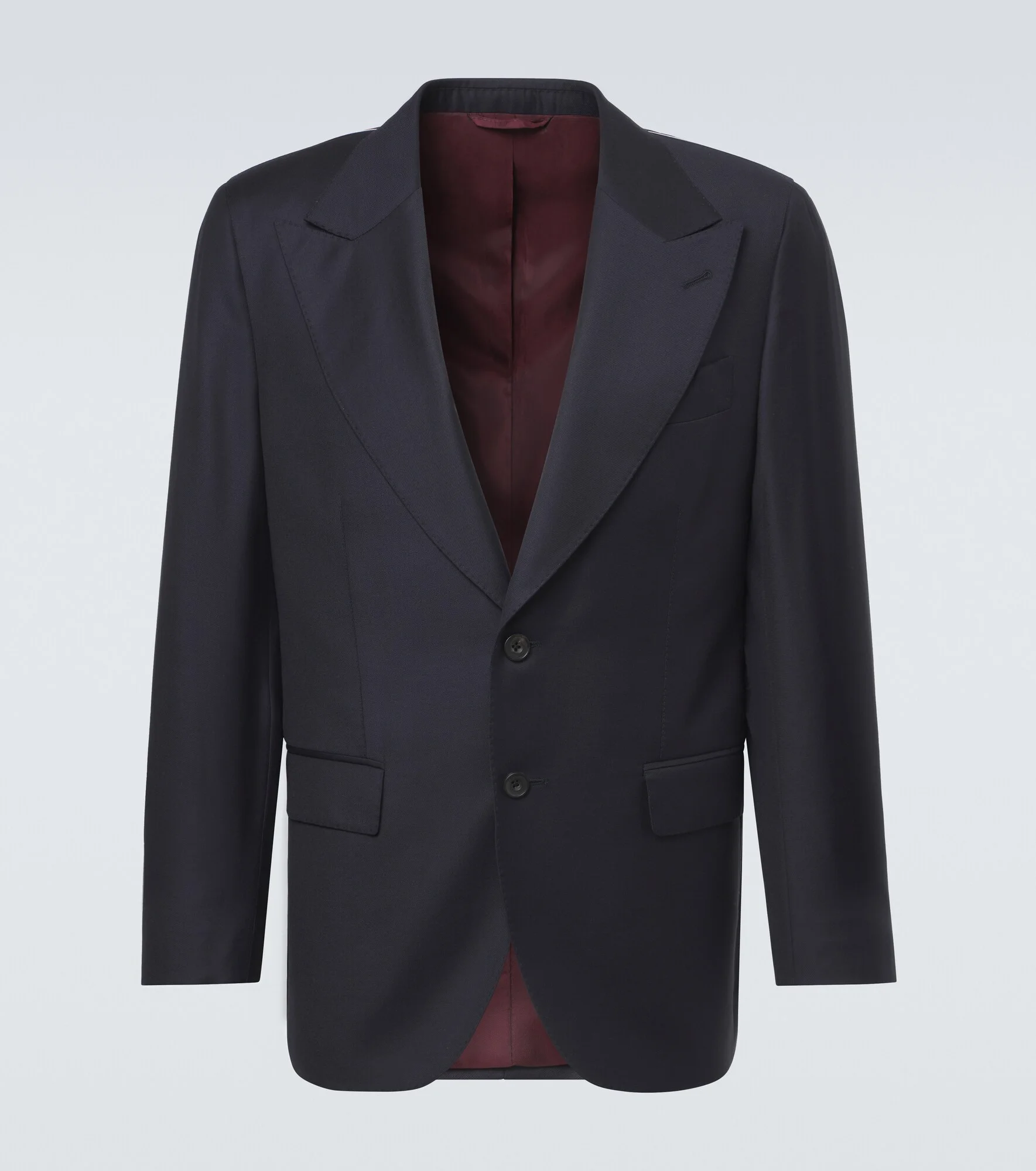Single-breasted virgin wool blazer - 1