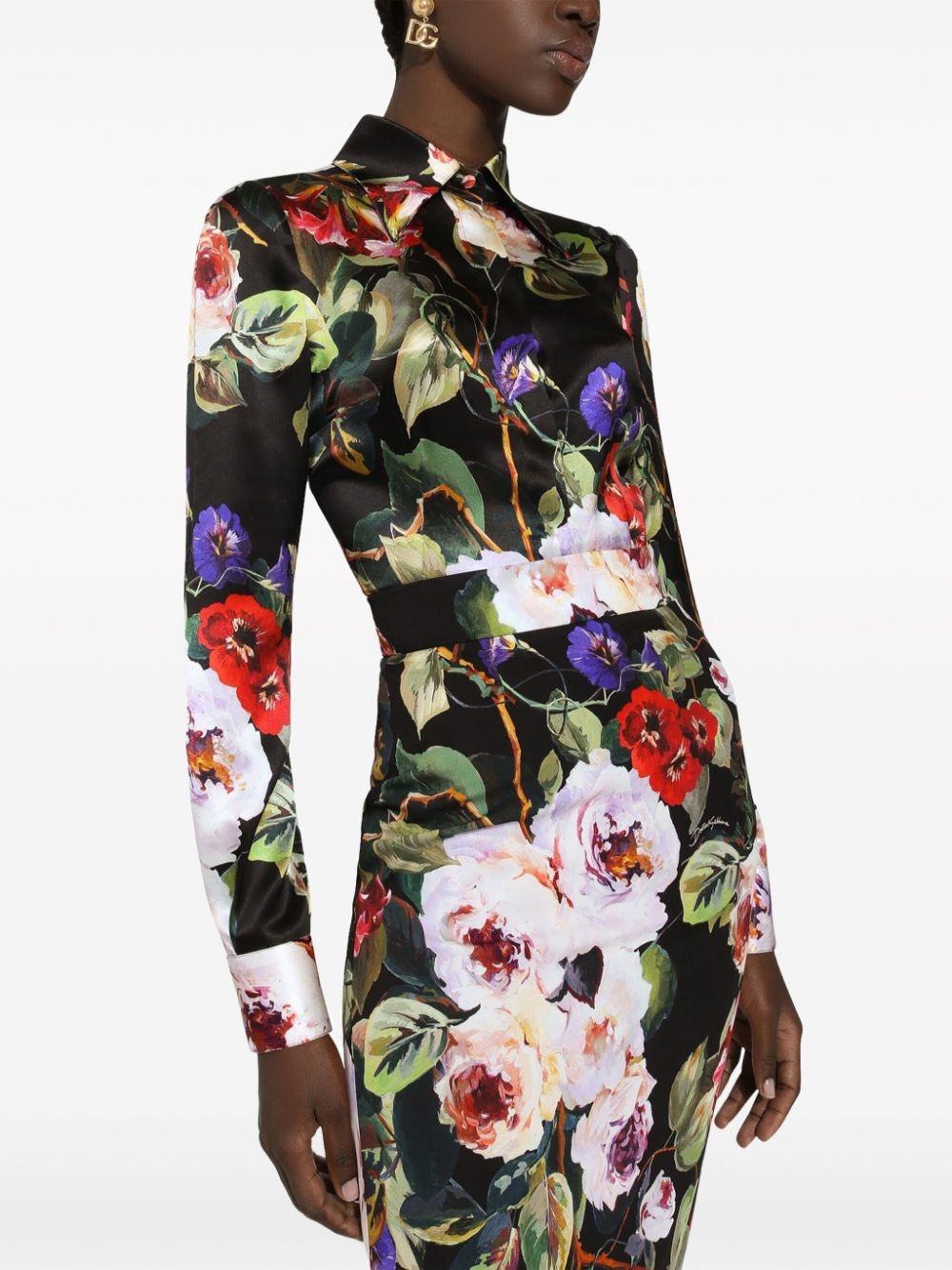 floral-print long-sleeve shirt - 5