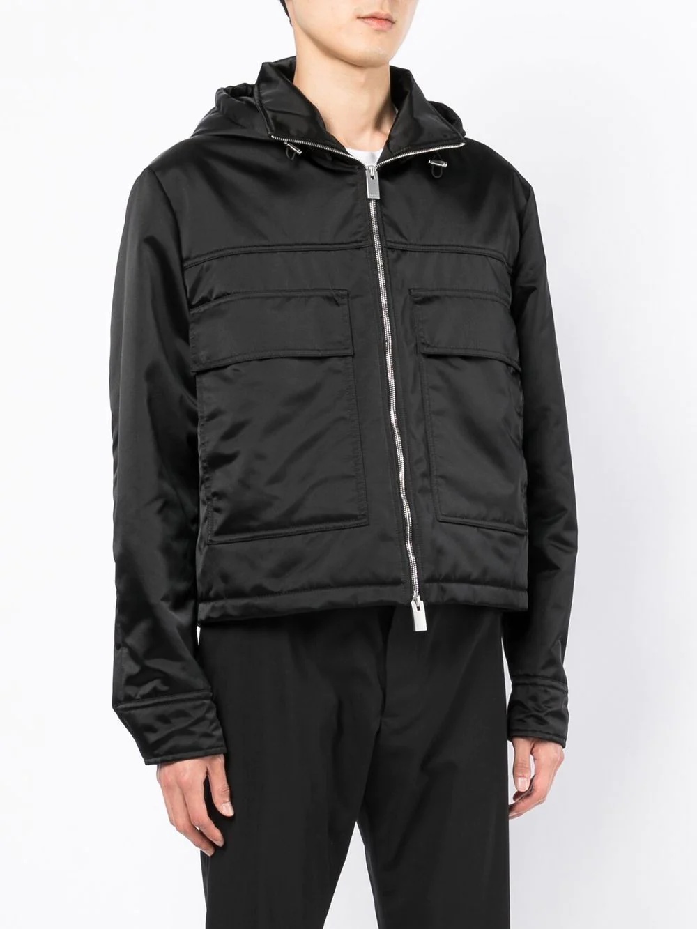 hooded zip-around jacket - 3