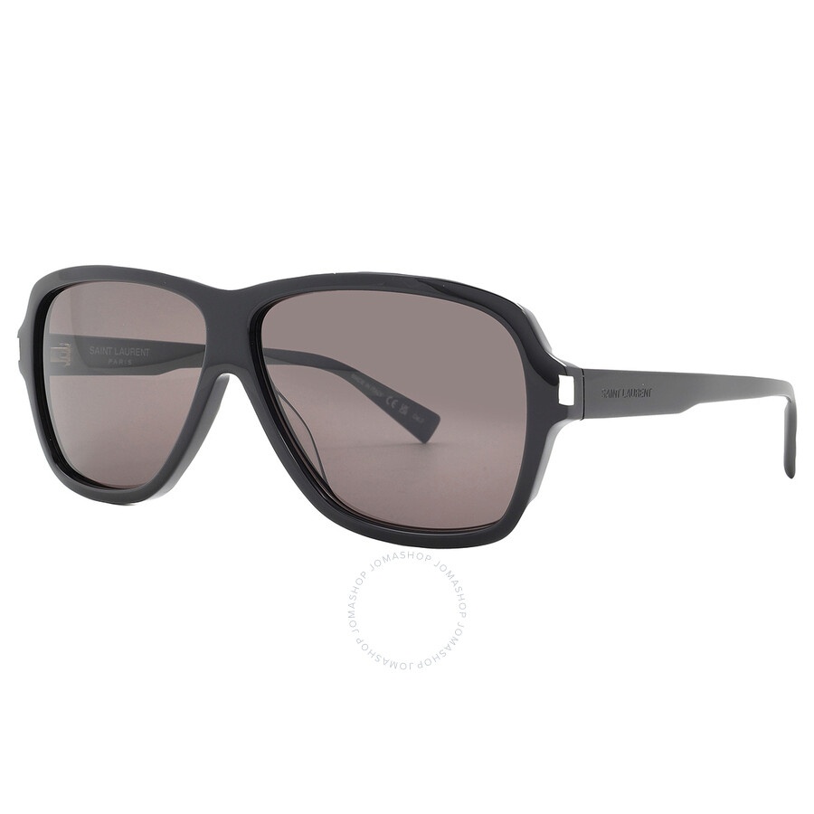 Saint Laurent Dark Grey Square Men's Sunglasses SL 609 CAROLYN 001 62 - 2