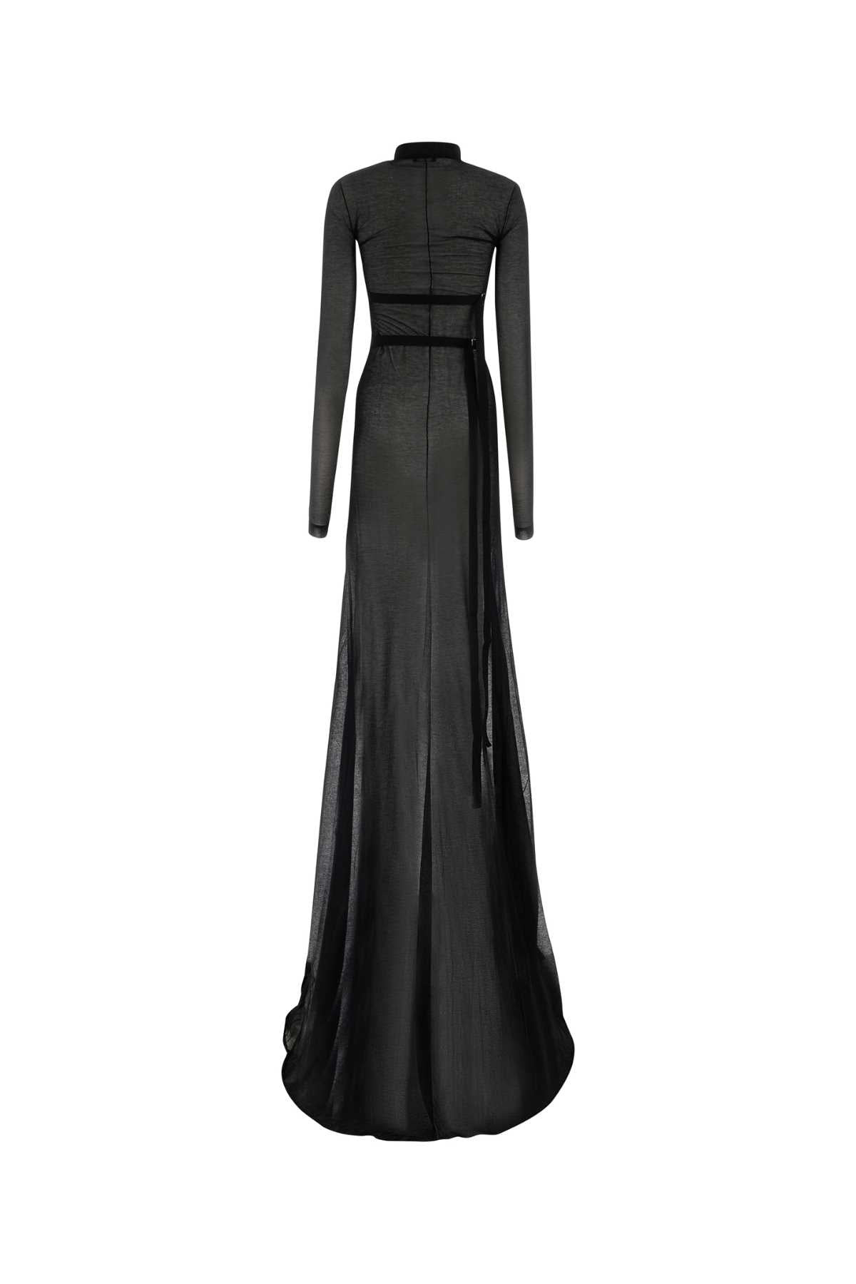 Ann Demeulemeester Women Black Cotton Blend Long Dress - 2