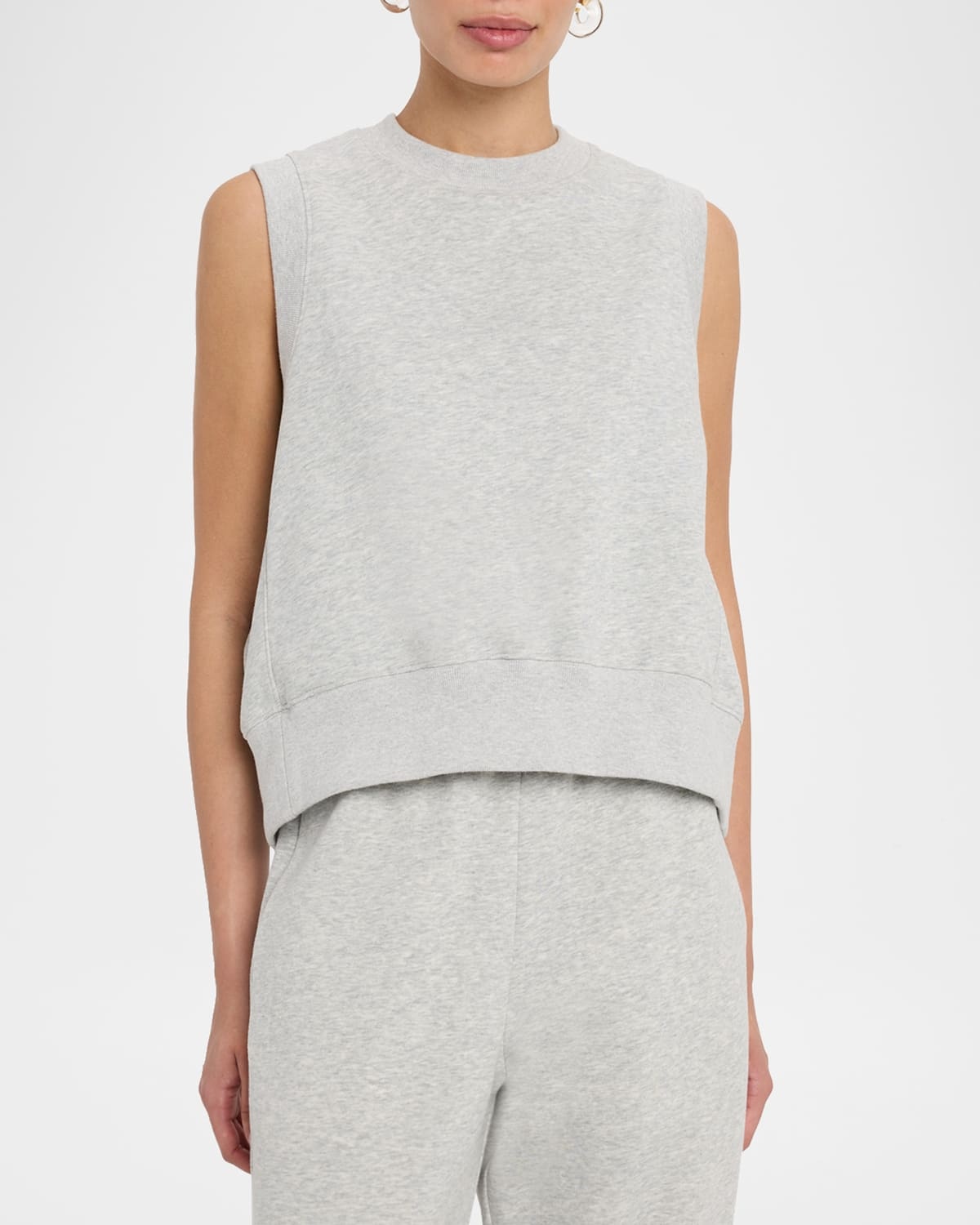 Sleeveless Crewneck Sweatshirt - 4