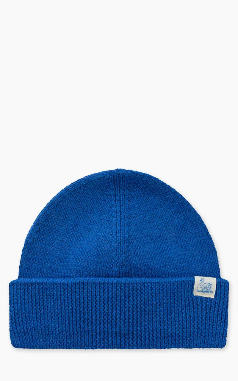MERZ B. SCHWANEN MWBN05 MERINO BEANIE SWAN BLUE - 1