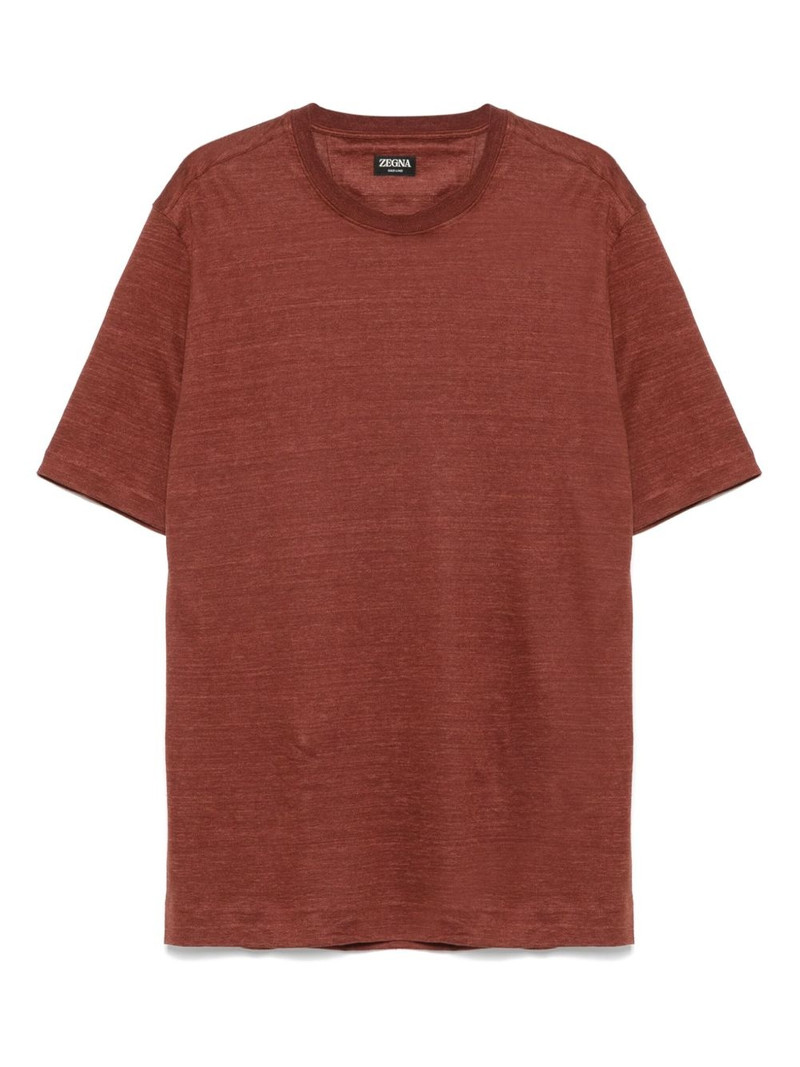 linen short-sleeve t-shirt - 1