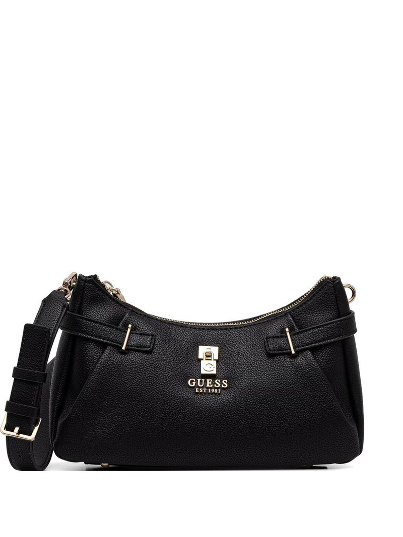 Yesba pebbled-effect padlock shoulder bag 1
