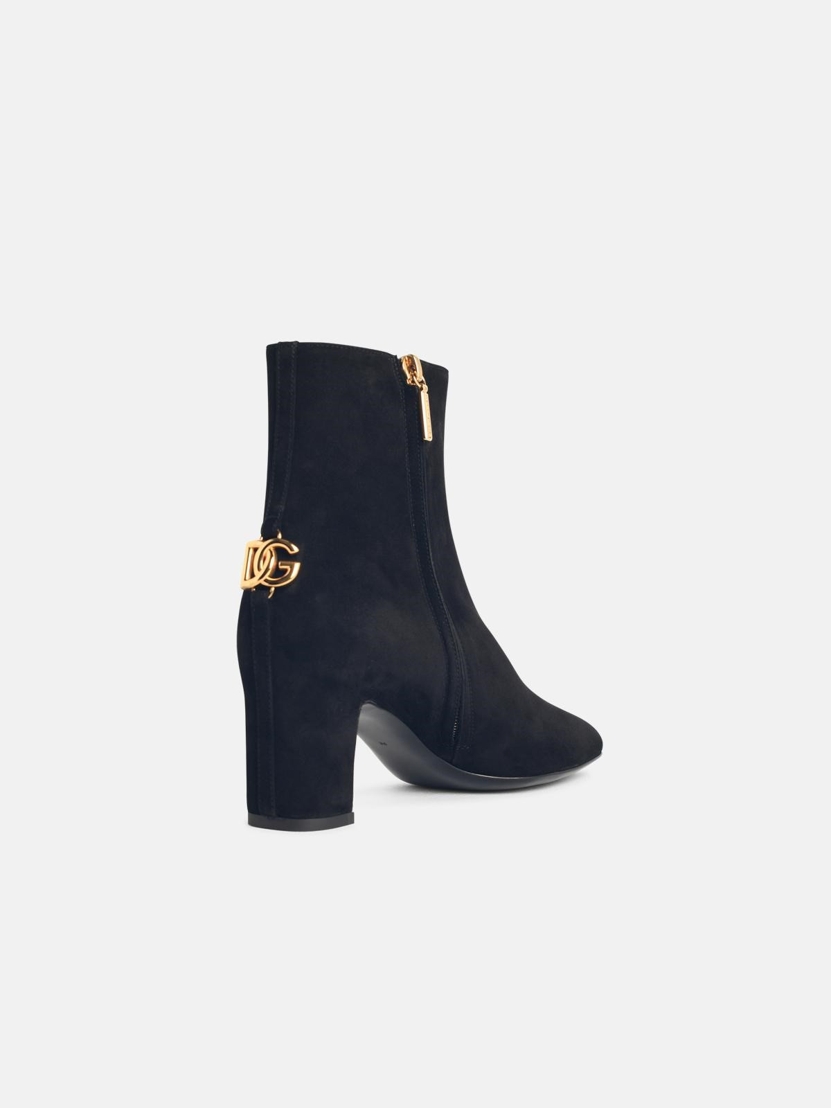 BLACK SUEDE ANKLE BOOTS - 3