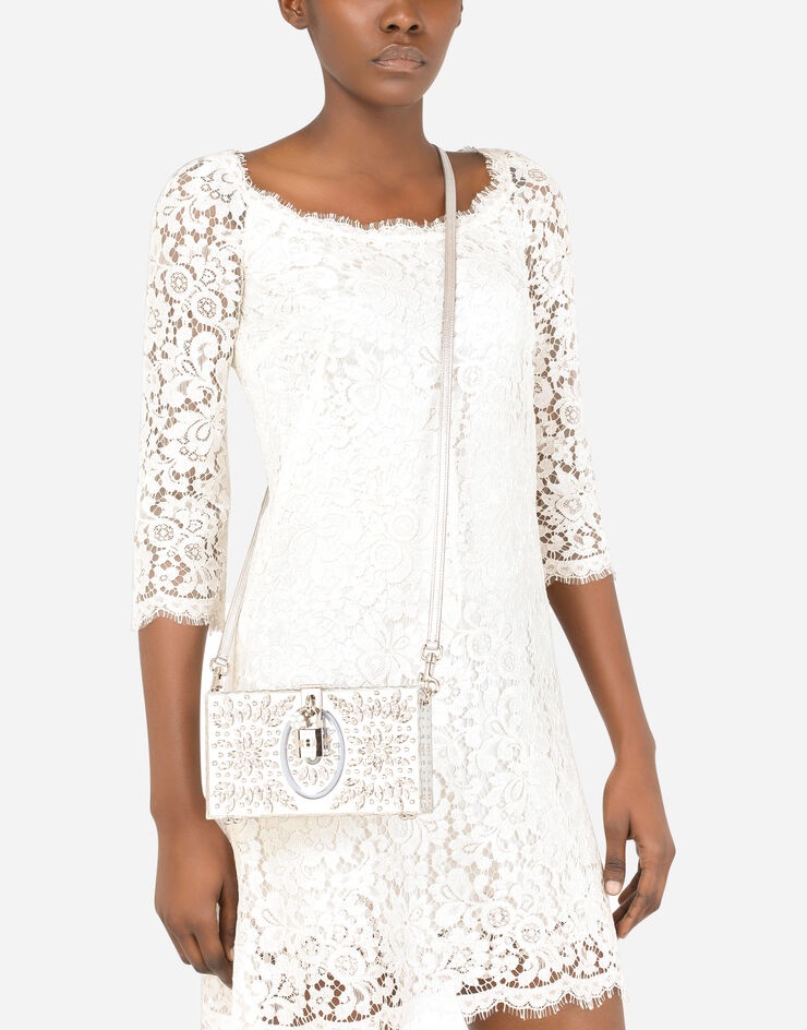 Acrylic glass and lace Dolce Box clutch - 2