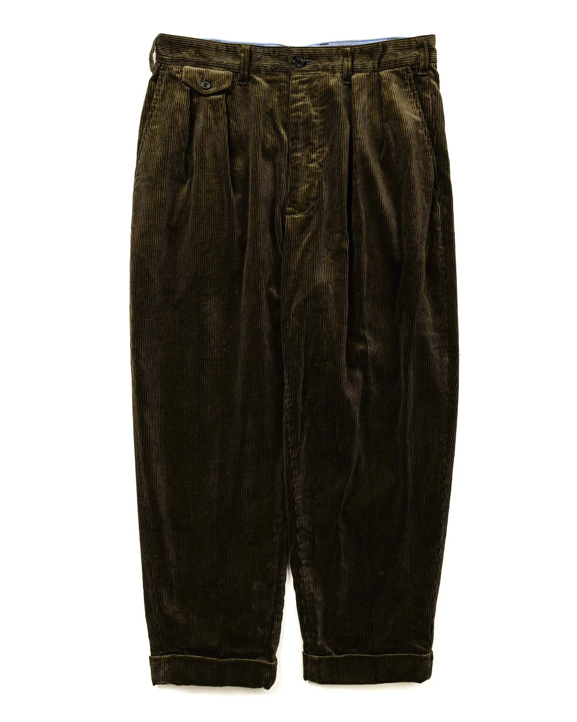 2Pleats Corduroy Dark Green - 1