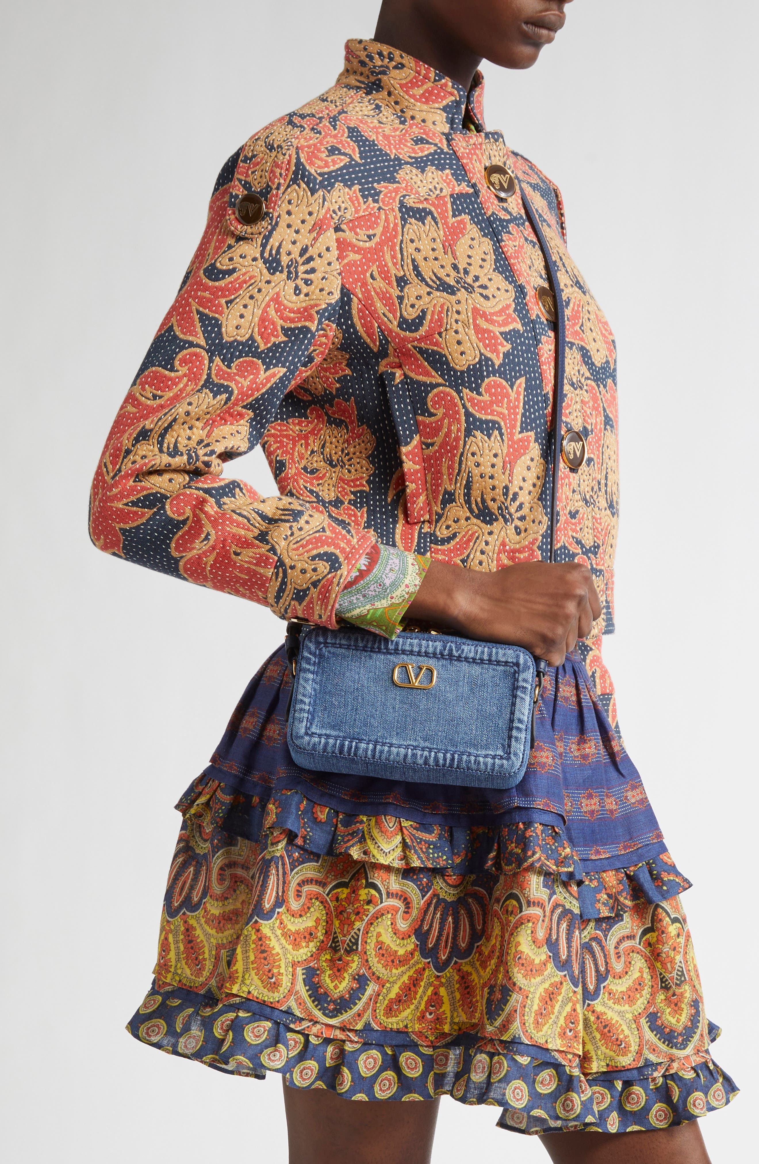 Valentino Garavani Mini Alltime Denim Shoulder Bag at Nordstrom - 3