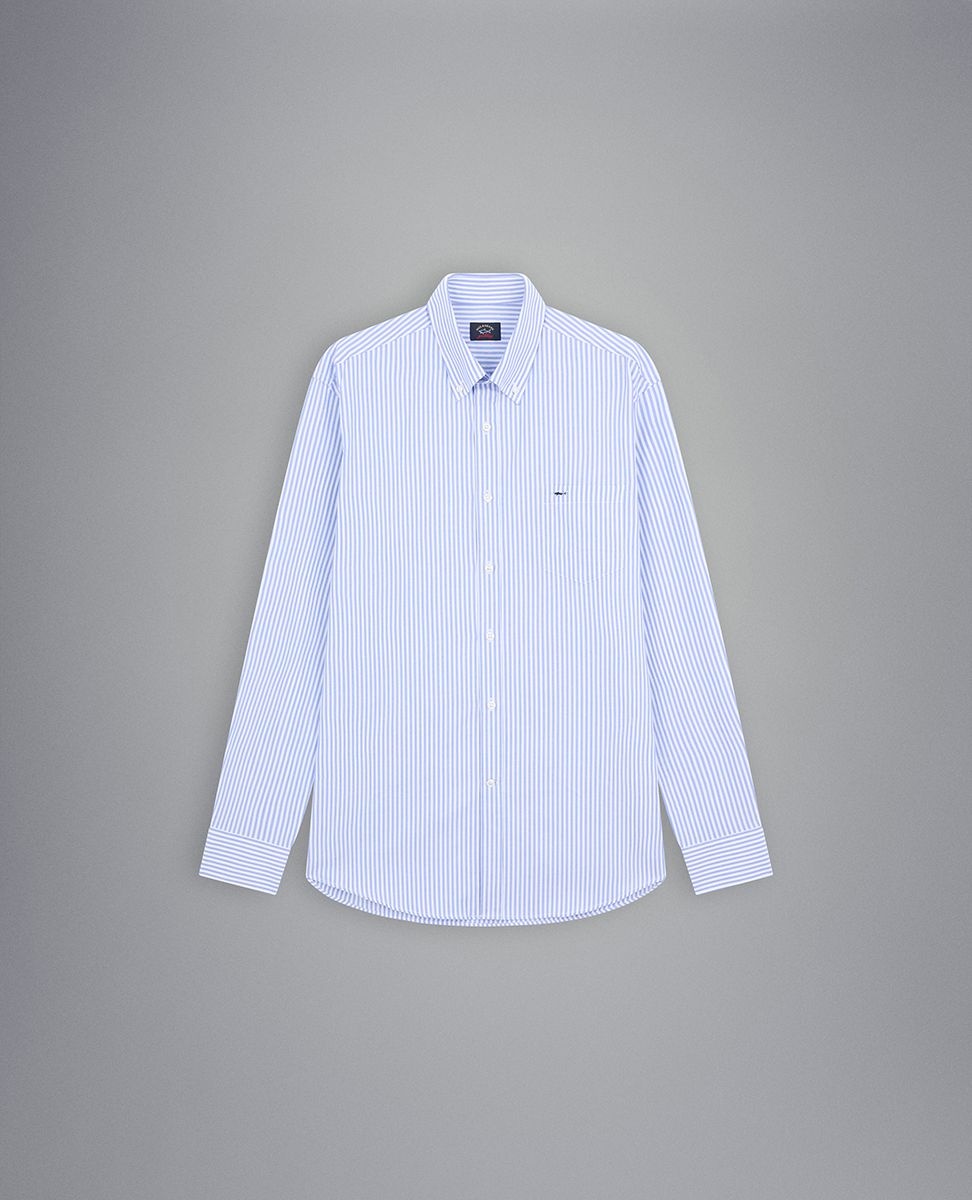 Striped Oxford cotton shirt - 1