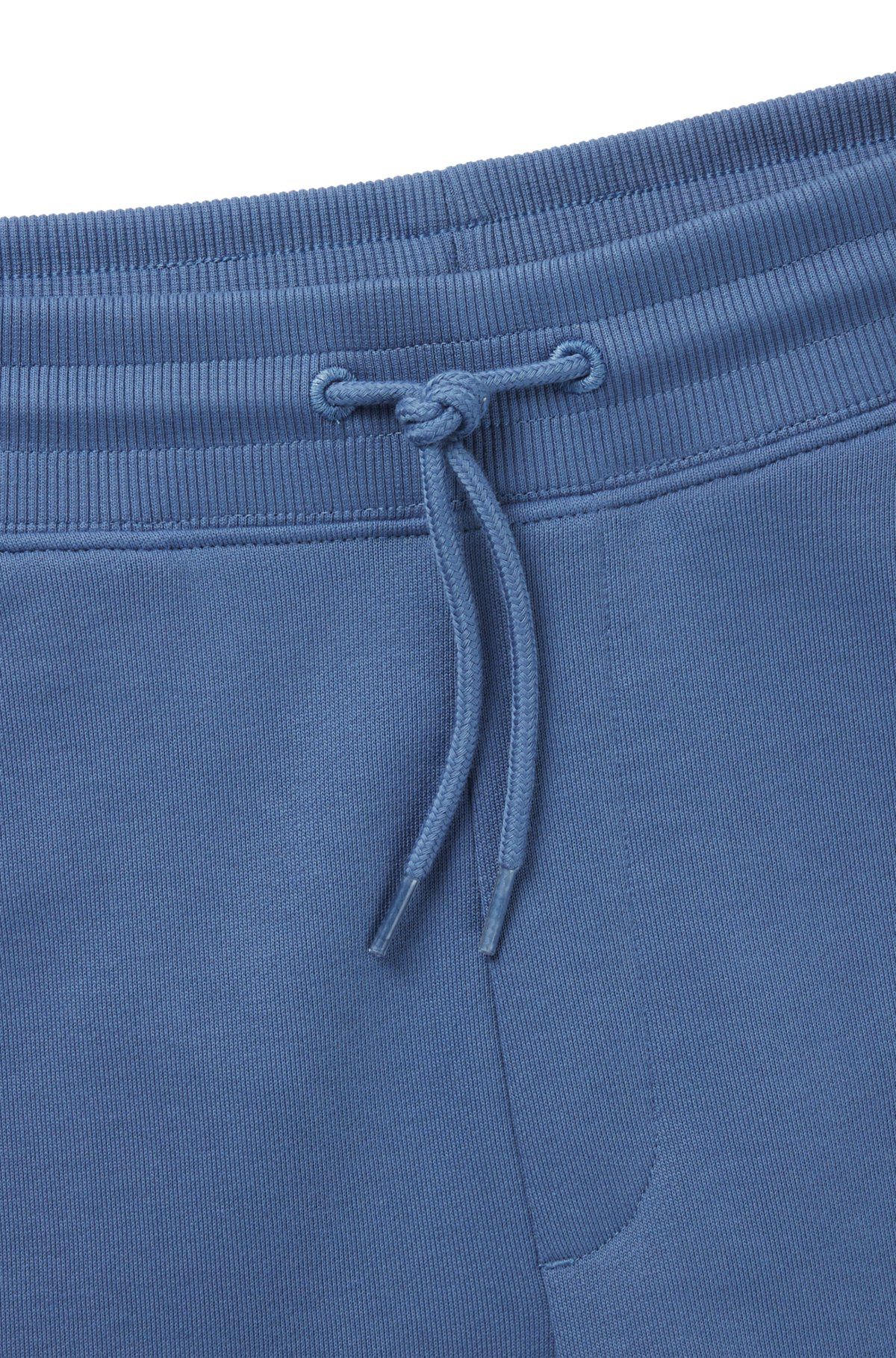 COTTON-TERRY TRACKSUIT BOTTOMS WITH RED LOGO LABEL - 6