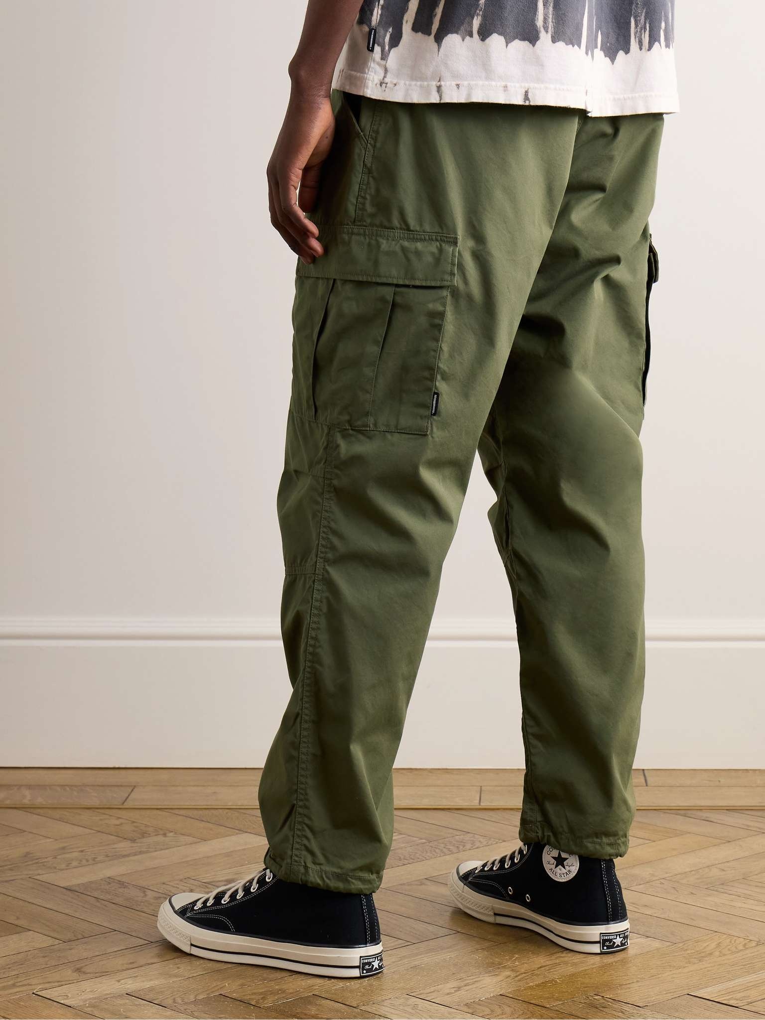 Tapered Cotton and Nylon-Blend Cargo Trousers - 4