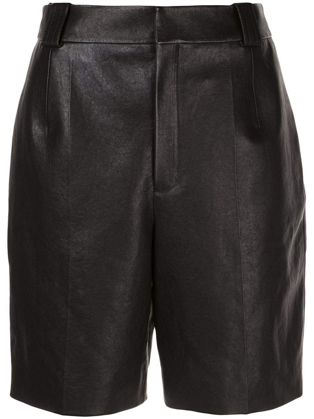 pleated detail bermuda shorts - 1