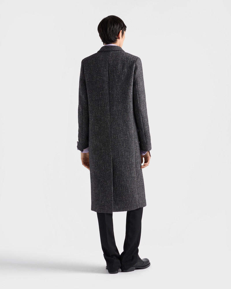 Single-breasted wool blend coat 5