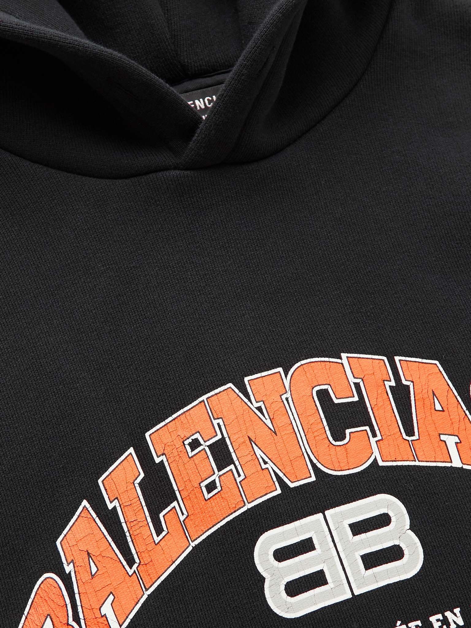Logo-Print Cotton-Blend Jersey Hoodie - 5