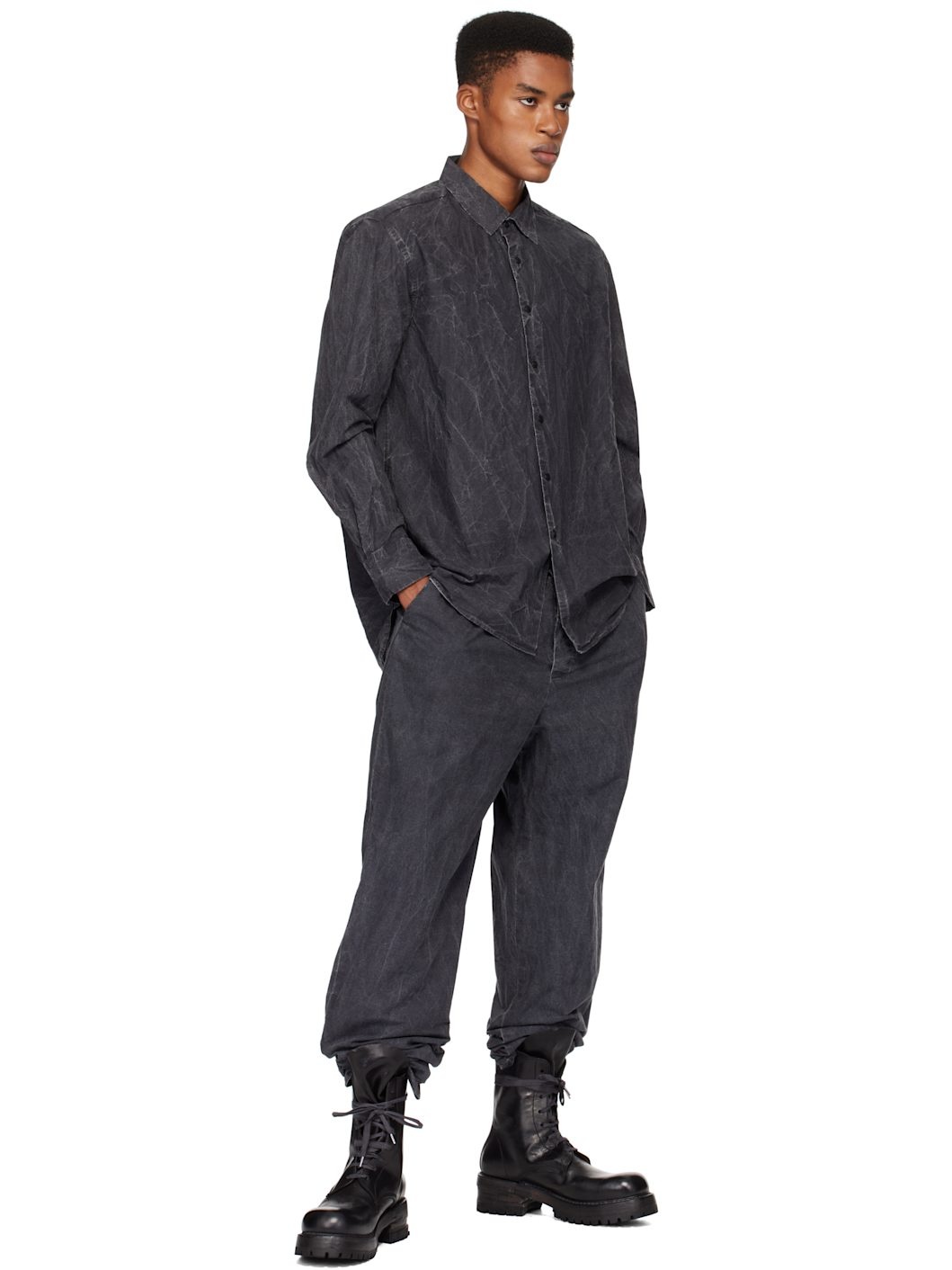 Black Jog Ah Trousers - 4