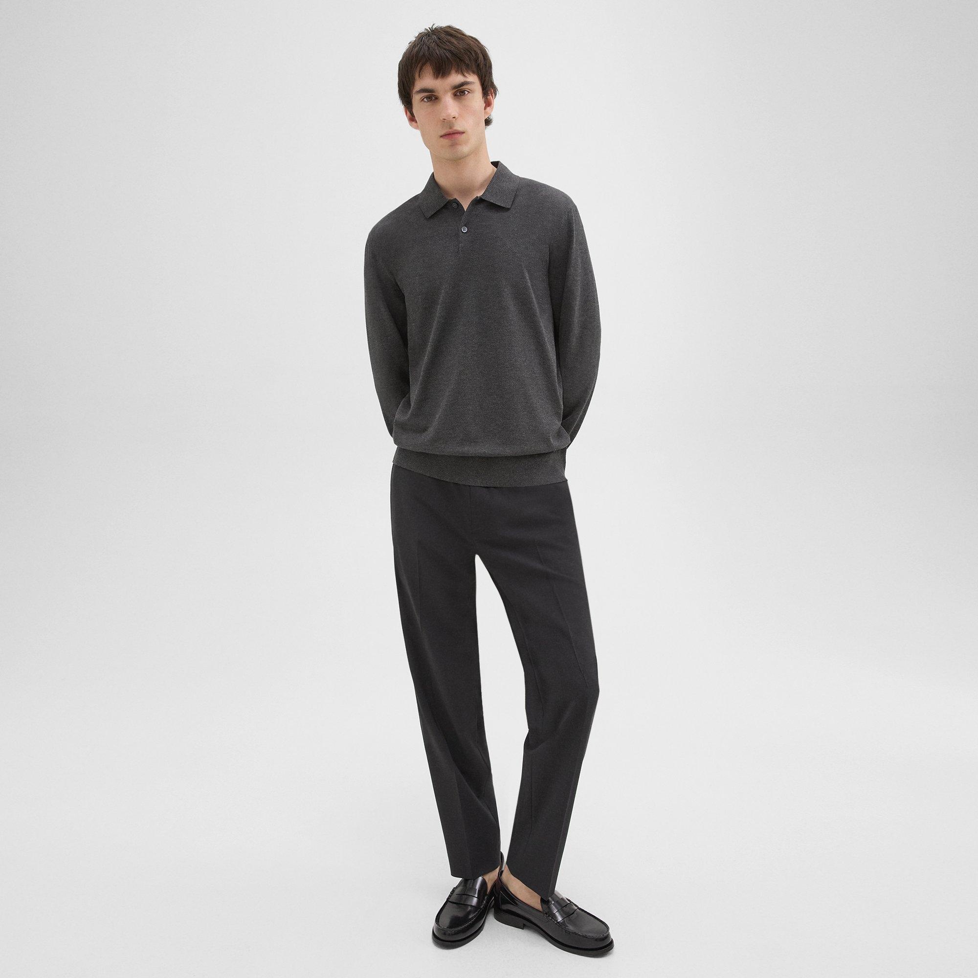 Goris Long-Sleeve Polo Shirt in Light Bilen - 6