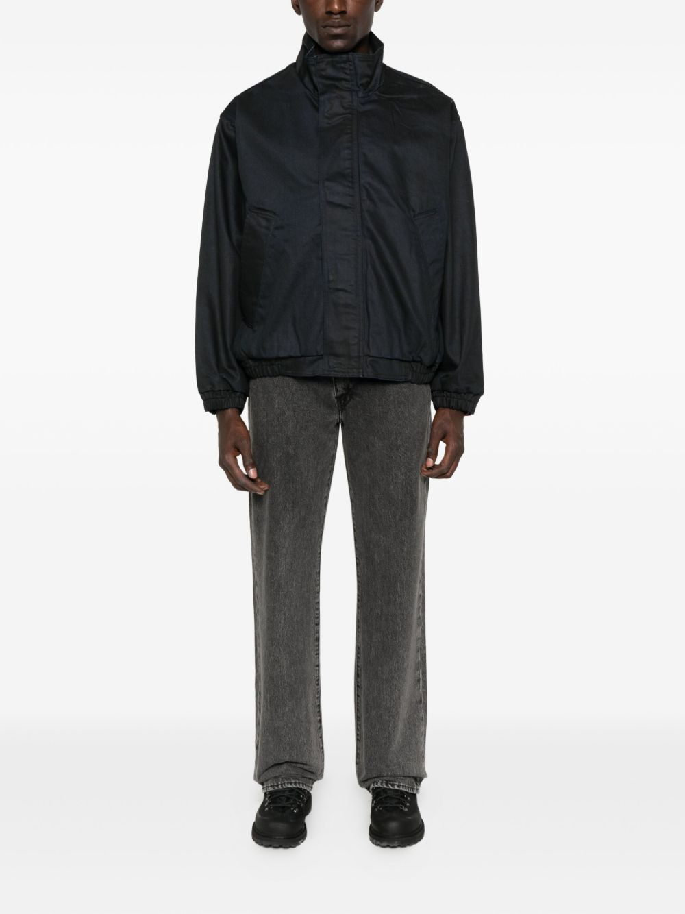 elasticated-cuff cotton jacket - 2