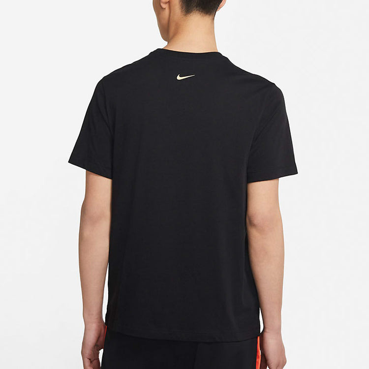 Nike Lebron Strive for Greatness Basketball Sports Printing Round Collar T-Shirt Men's Black DD0786- - 5