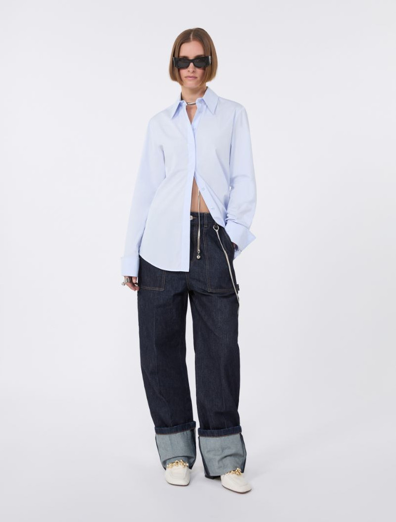 Sportmax Cotton poplin shirt - avio outlook