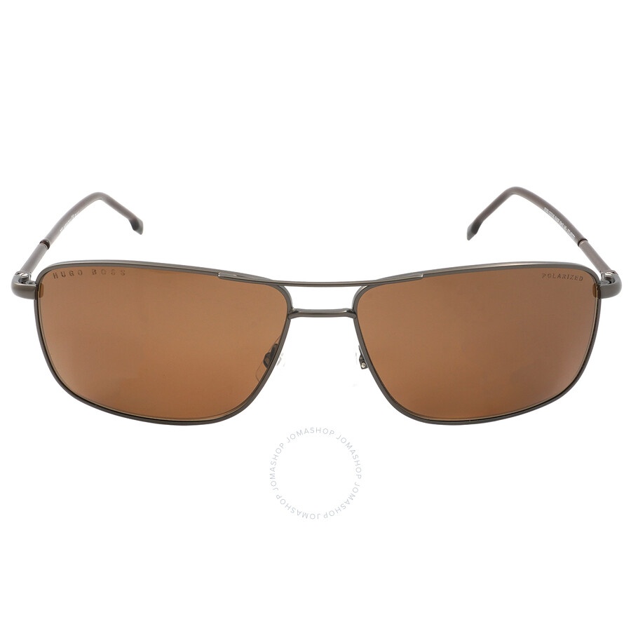 Hugo Boss - Hugo Boss Polarized Bronze Rectangular Men's Sunglasses BOSS 1227/U/S 0SVK/SP 63 - 2
