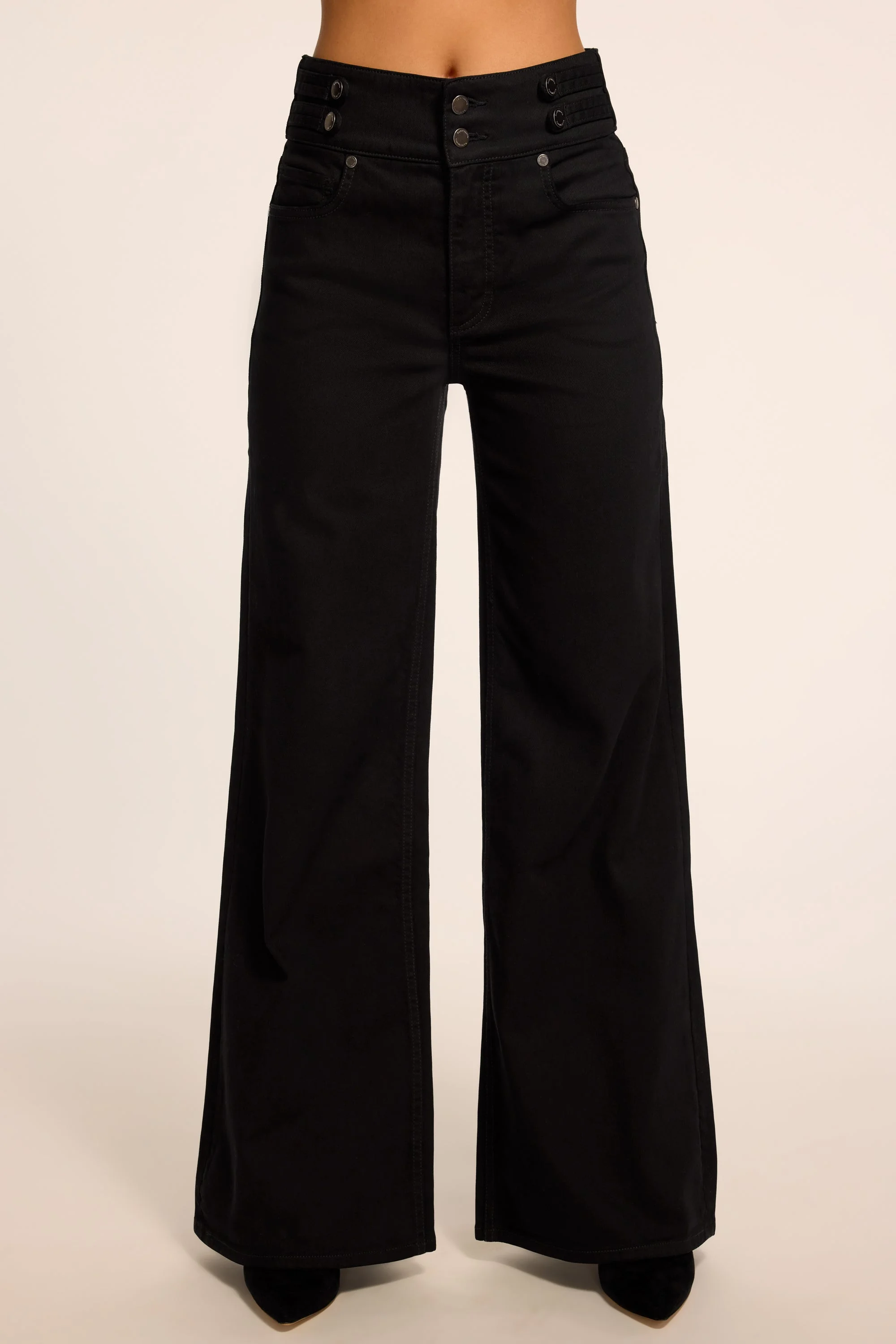 Liv High-Rise Wide Leg Jean | BLACK - 1