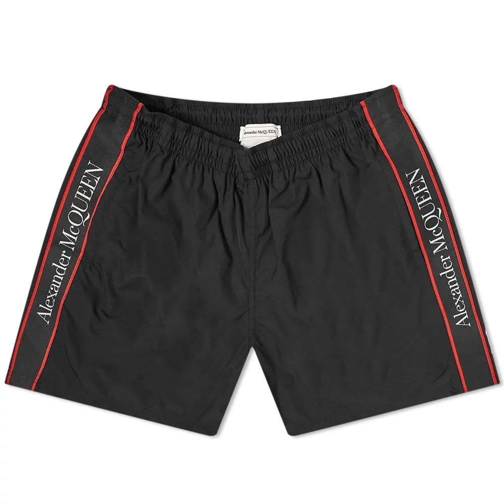 Alexander McQueen Side Stripe Swim Short - 1