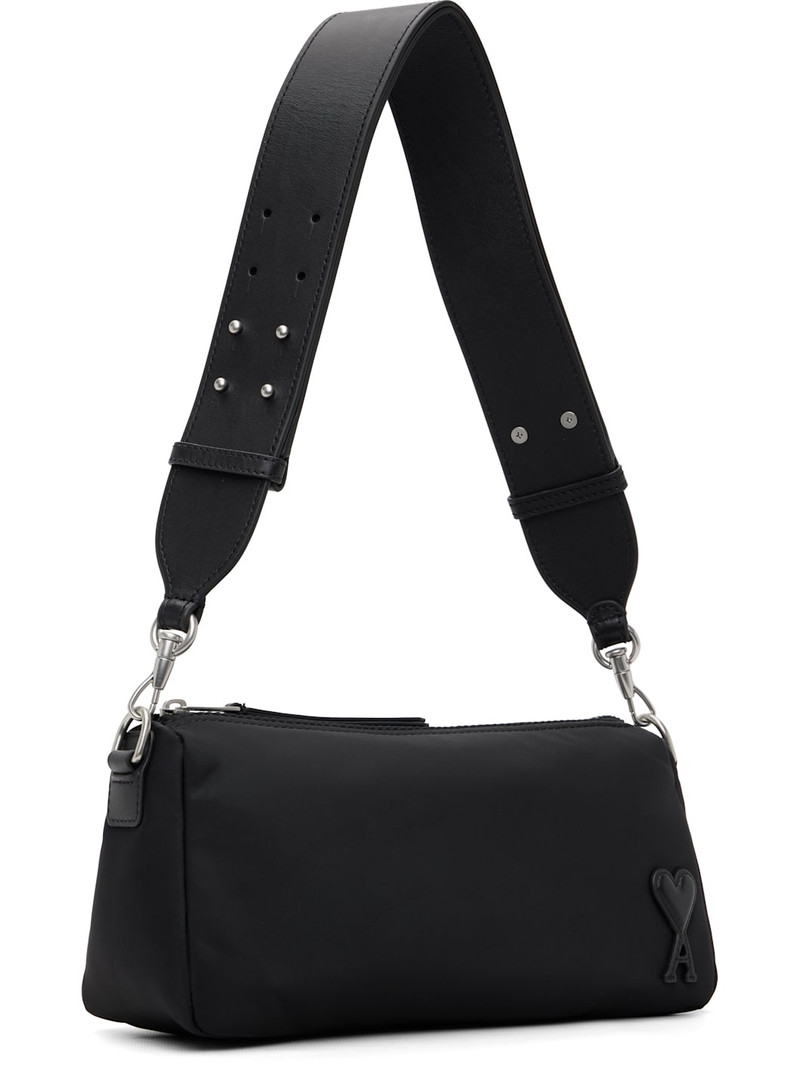 AMI Paris Black Nylon Marcel Bag outlook
