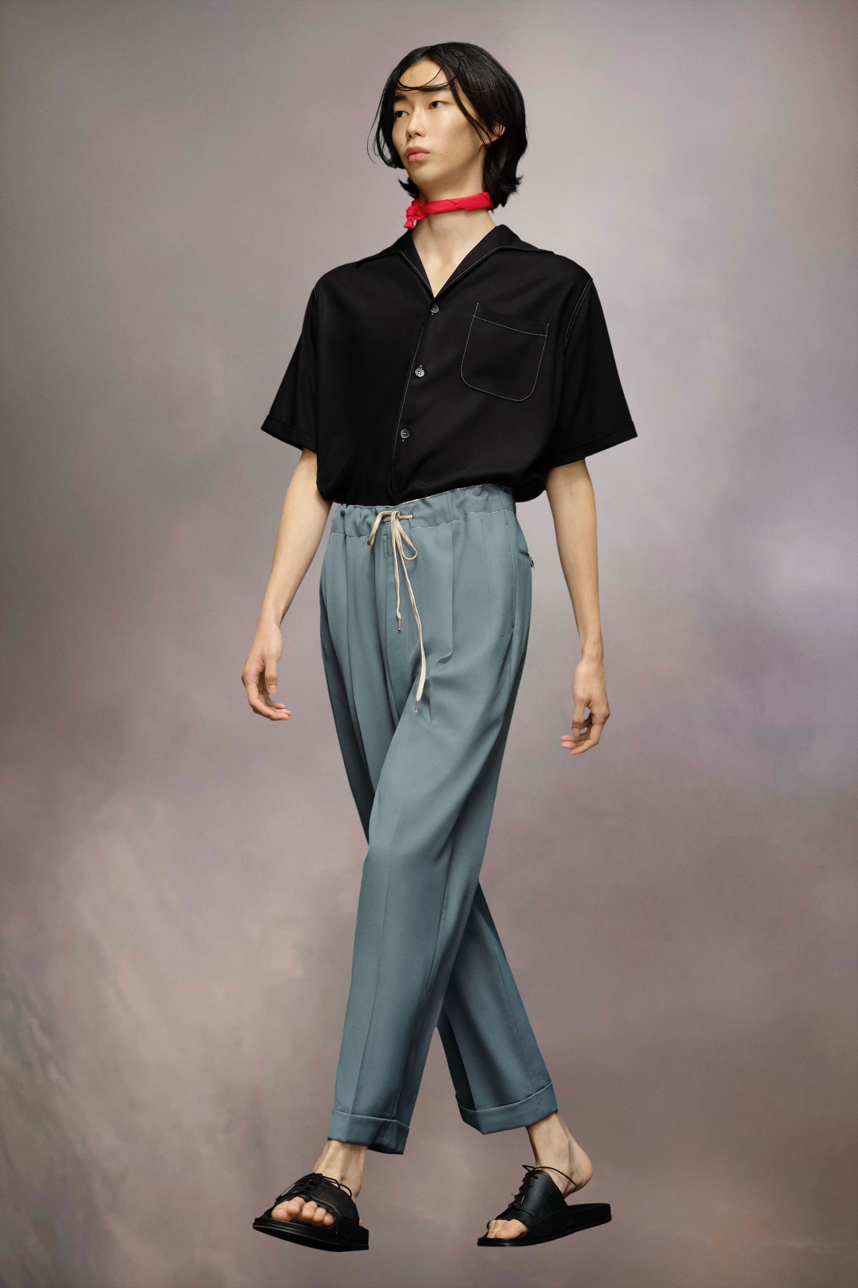 Poly wool twill trousers - 4