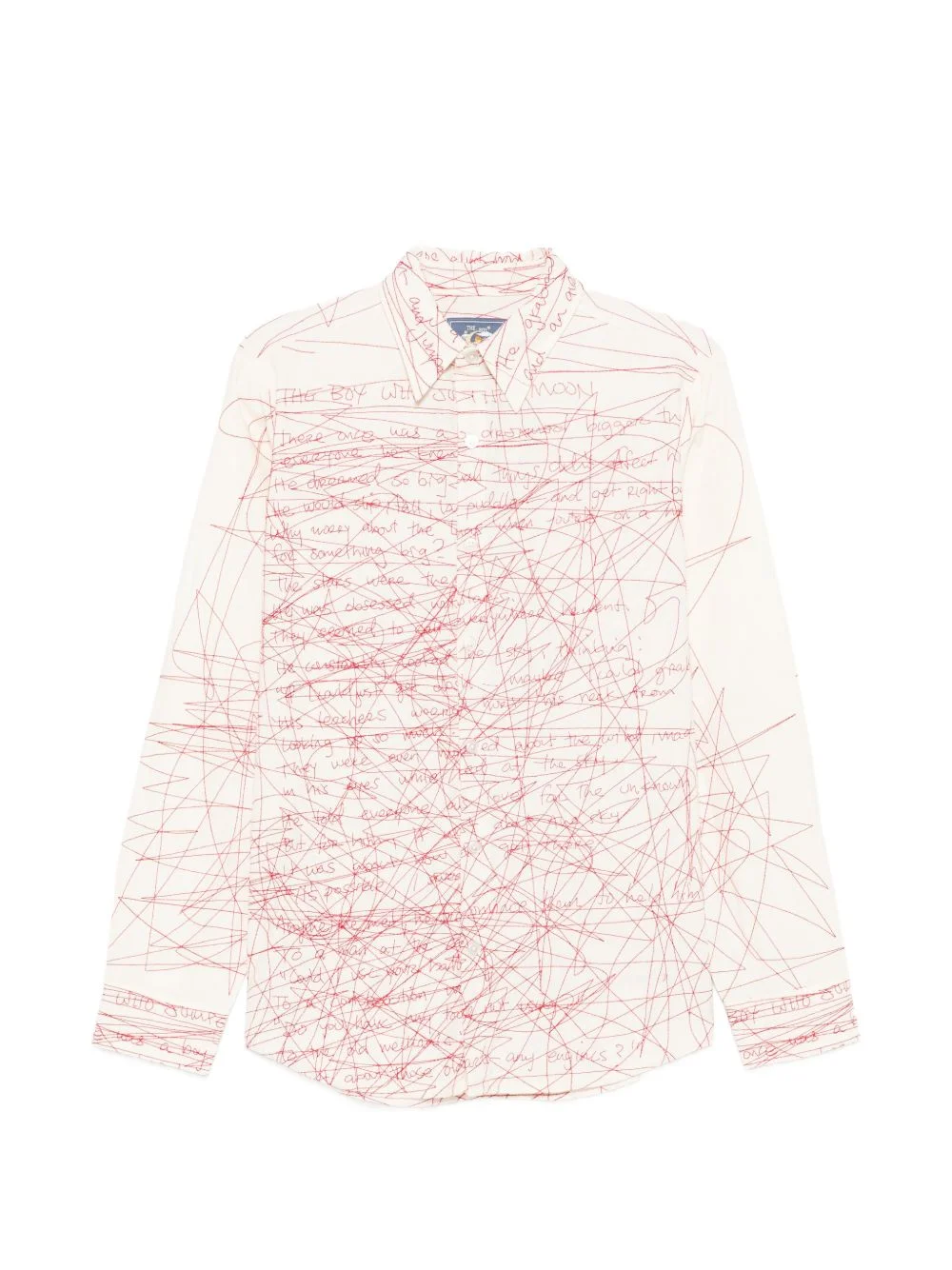 scribbled button shirt - 1