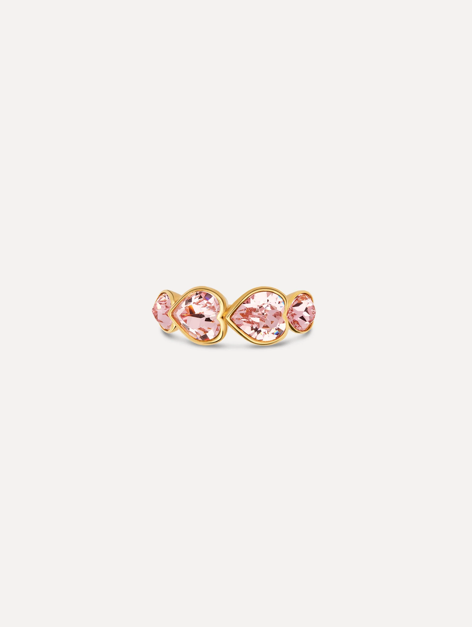 CRYSTAL HEART RING - 1
