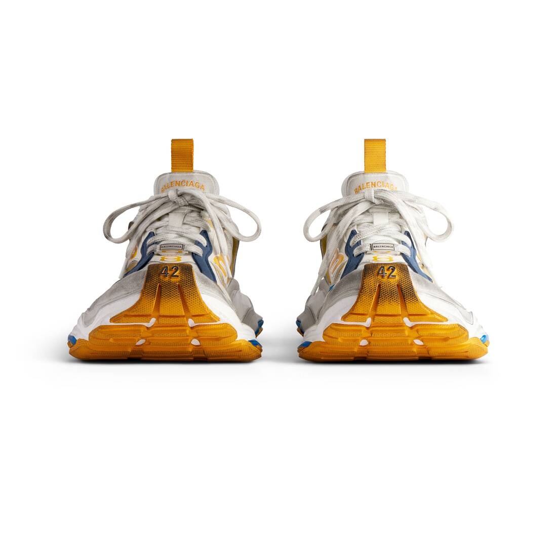 Men's Cargo Sneaker  in White/grey/orange/blue - 3