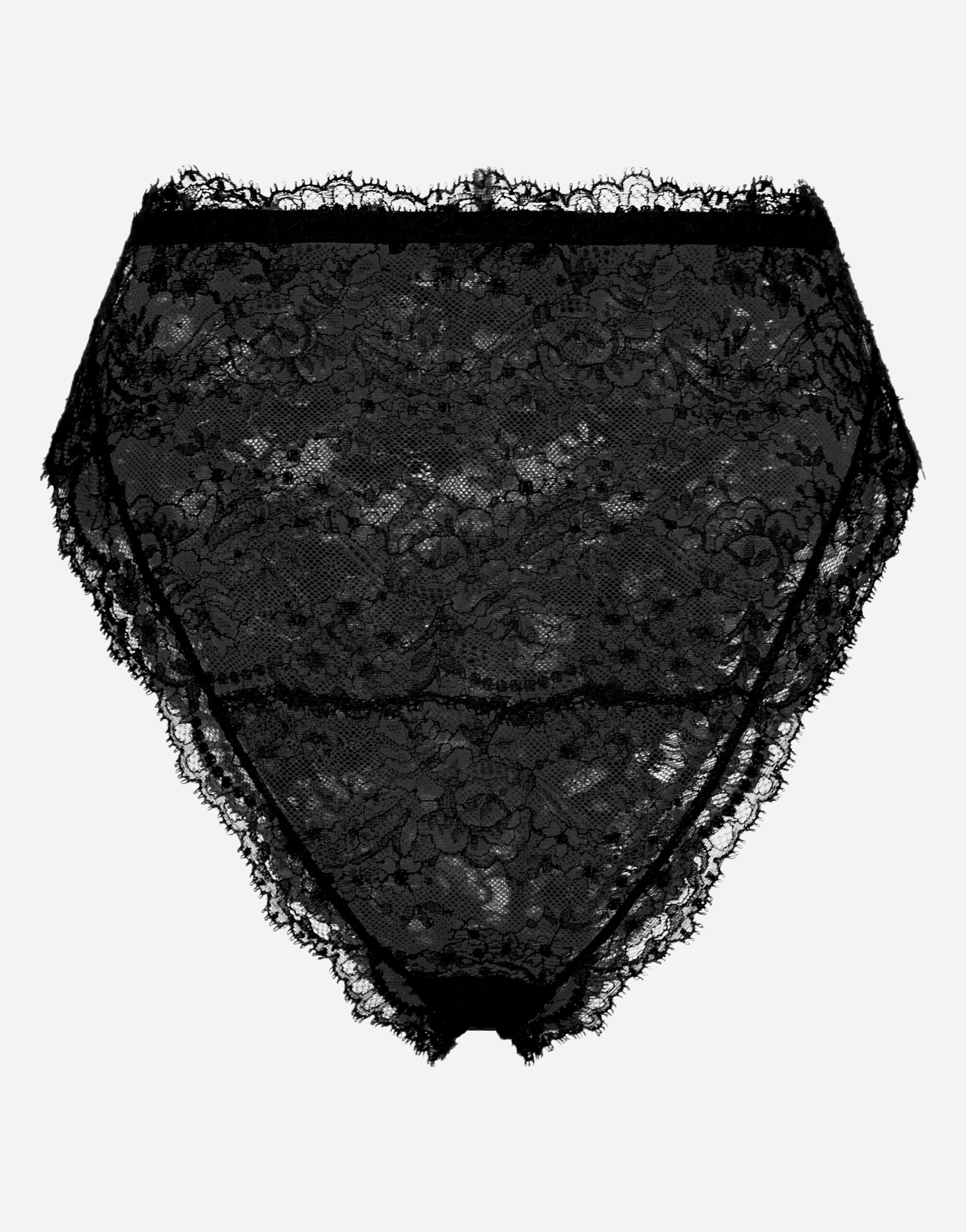 High-waisted Chantilly lace panties - 2