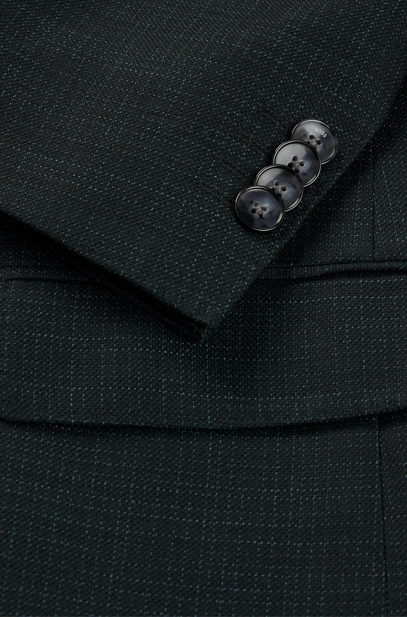 SLIM-FIT SUIT IN MICRO-PATTERNED STRETCH WOOL 9