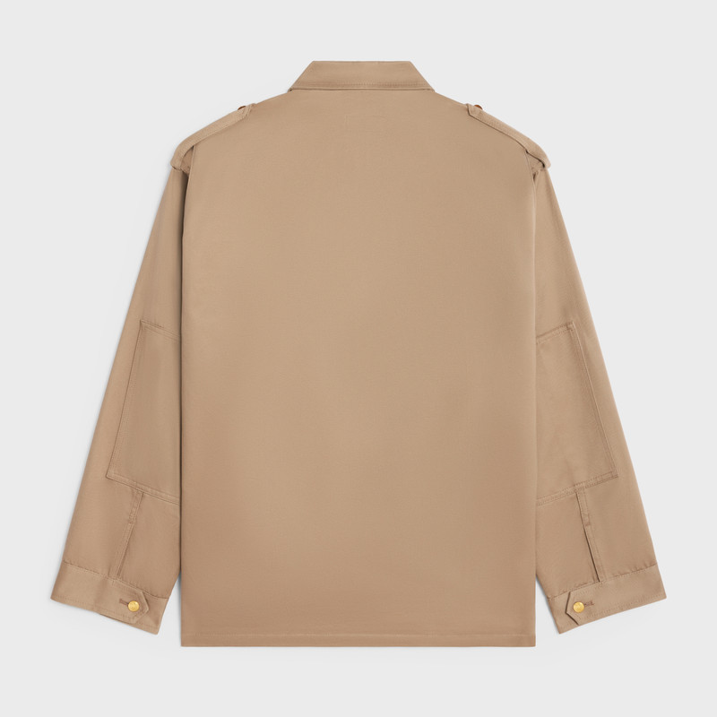 CELINE saharienne jacket in technical cotton outlook
