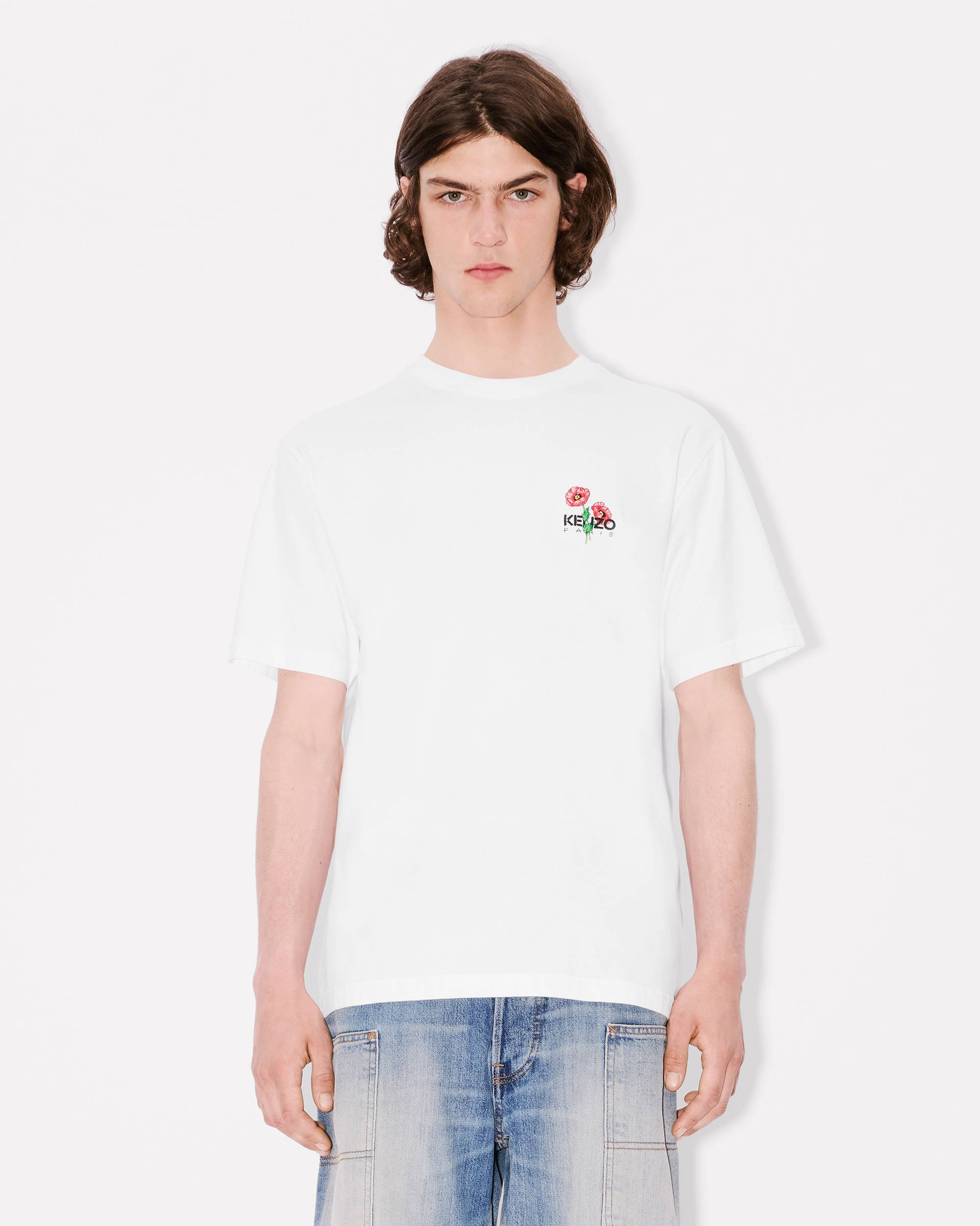 'KENZO Archive Bouquet' embroidered T-shirt in cotton - 3