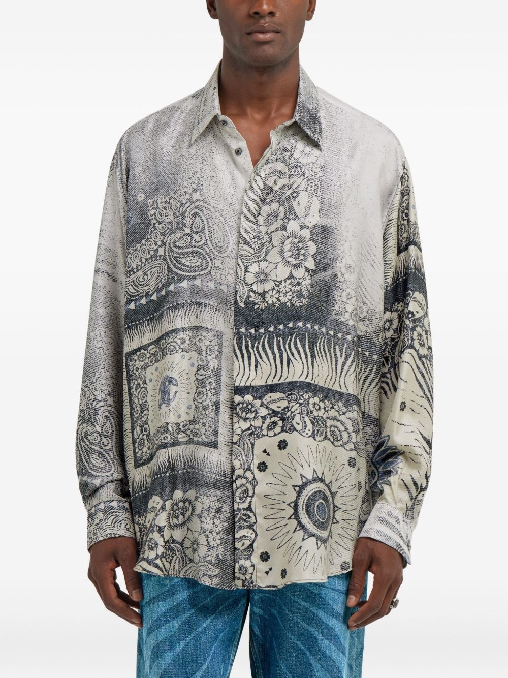 bandana-print shirt - 3