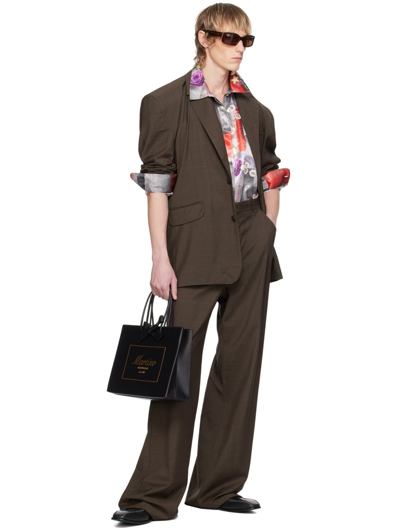 Martine Rose Brown Rider Blazer outlook