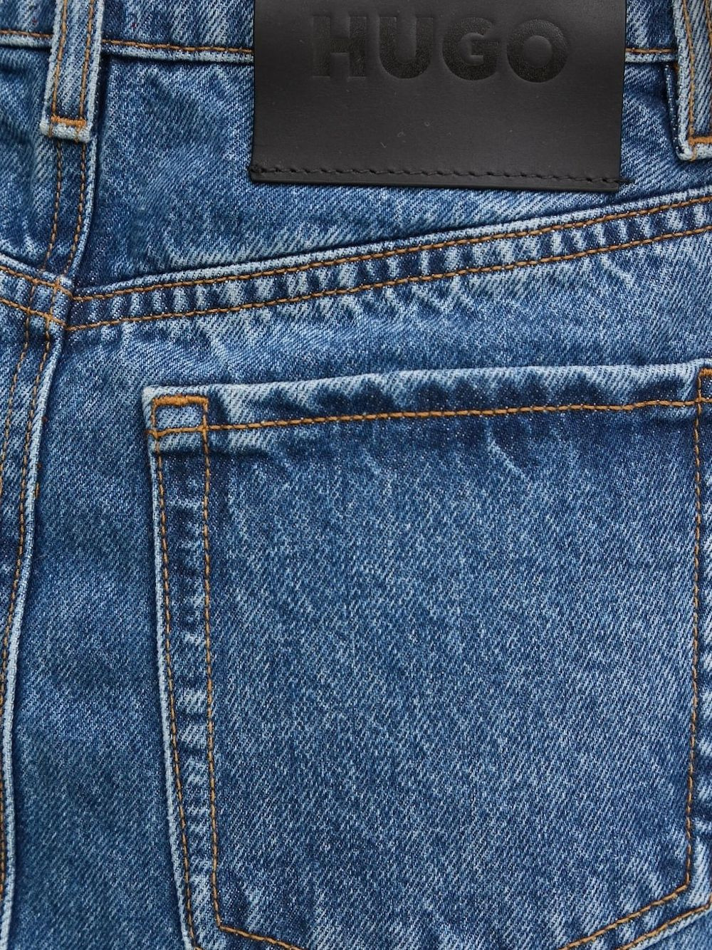 frayed-hem denim mini skirt - 4